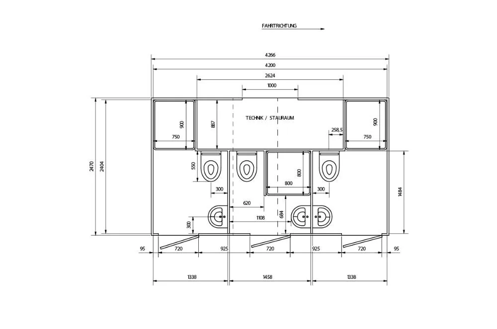 Plattegrond GL4200 3x Bad