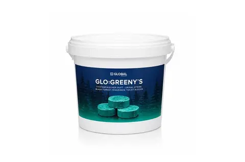 GLOBAL GLOGREENY'S urinoir toiletblokken in witte emmer