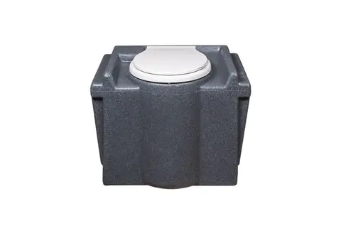 GLOBAL Flexitank Compacte kunststof toiletmodule met gesloten witte zitting