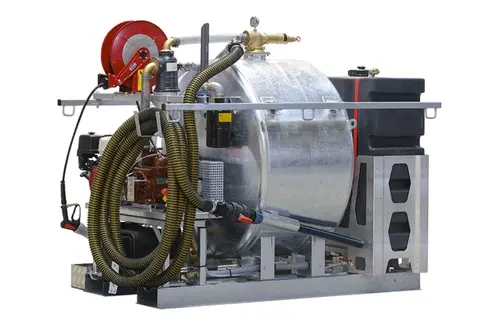 GLOBAL FLX Industriële machine met grote tank en oprolbare slang