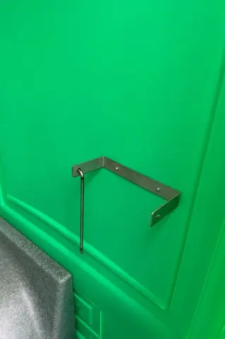 Binnenkant van een MTM Licht groen mobiele toiletcabine