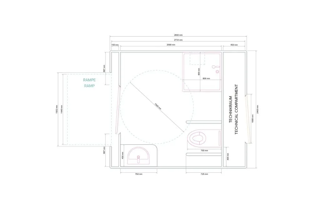 Plattegrond GM C4200 Handicap + 3