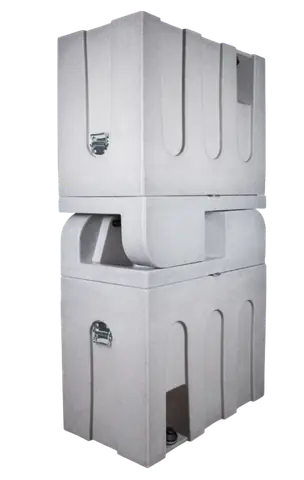 Handwasunit Duo voor verkoop Europe Wagon transparant stapel