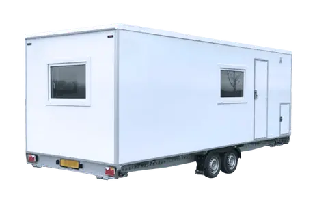Mobiele Woonuit voor verkoop Europe Wagon voorkant transparant