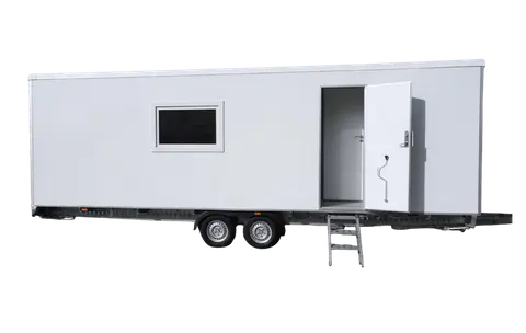Mobiele Woonuit A voor verkoop Europe Wagon voorkant transparant