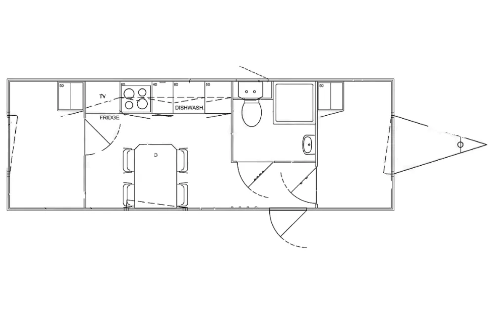 Plattegrond Mobiele woonunit 730 2A