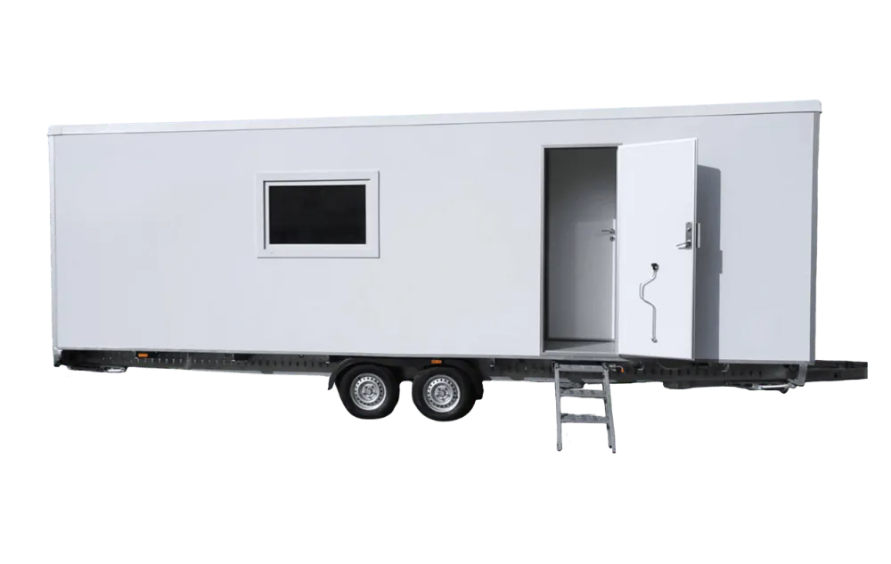 Mobiele Woonuit A voor verkoop Europe Wagon voorkant transparant
