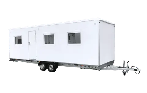Mobiele Woonuit A voor verkoop Europe Wagon vooraanzicht transparent