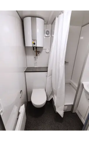 Mobiele Woonuit Felx voor verkoop Europe Wagon badkamer toilet douche en boiler