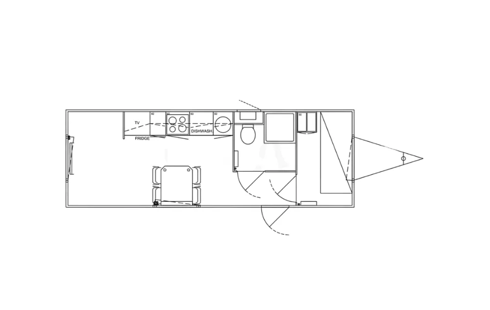 Plattegrond Mobiele woonunit 730 Flex