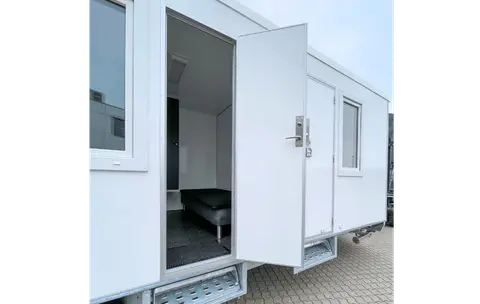 Woonuit A voor verkoop Europe Wagon slaapcabine deur open