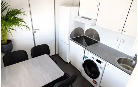 De Lo foto WoonUnit fotografie bed woonruimte boven aanzicht